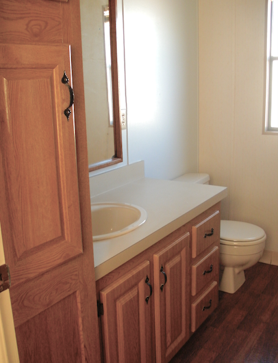 Bathroom Features Plenty of Storage